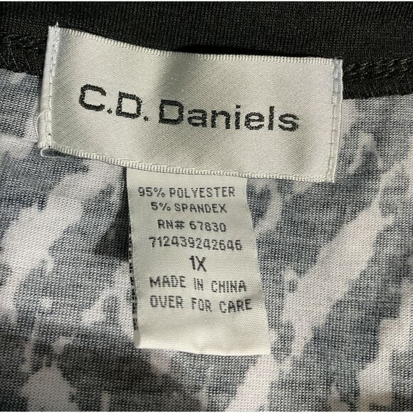 Cathy Daniels Geometric Tunic Top 1X - Picture 8 of 8